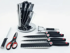 Набір професійних ножів German Family Рельєфні кухонні ножі набір 8 предметів