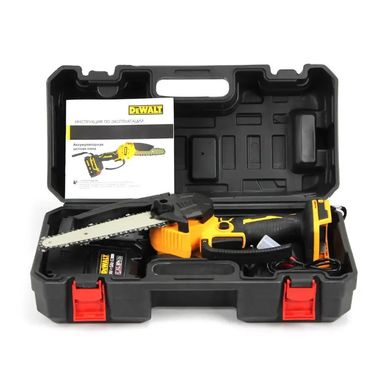 Мини-пила веткорез DeWalt DCM155N (24V 5Аh, шина 15см) АКБ веткорез Девольт