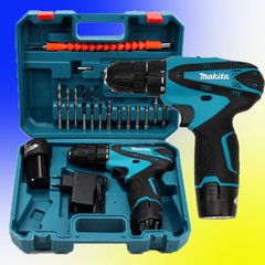 Шуруповерт Makita DF330 (12V 2A/h Li-Ion) с набором Аккумуляторный шуруповерт Макита