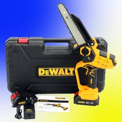 Міні-пила 20 см акумуляторна DeWalt DCM190HN з індикатором заряду (24V, 5Аh) АКБ веткоріз Деволт ручна електропилка